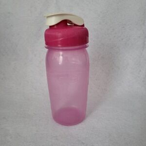 Rubbermaid Refill Reuse Chug Water Bottle Pink Flip-Top Lid 14oz Used